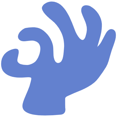 Shape Abstract Hand Zombie Okay Element from Organic Shapes Set