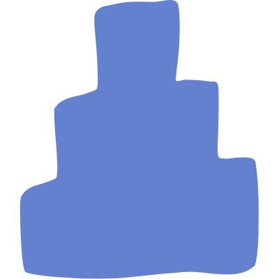 Shape Abstract Step Element from Organic Shapes Set
