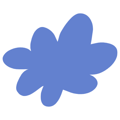 Shape Flower Nature Cloud Element from Organic Shapes Set