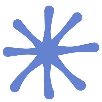Shape Flower Nature Splash Element from Organic Shapes Set
