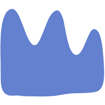 Shape Mountain Curly Element from Organic Shapes Set