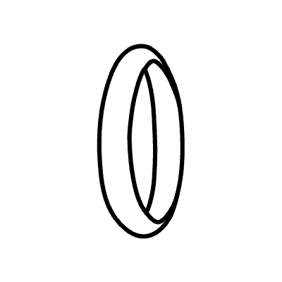 Abstract Circle Ring Line 3 Element from Variable Scribbles Set