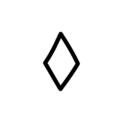 Abstract Diamond Sparkle Line Element from Variable Scribbles Set