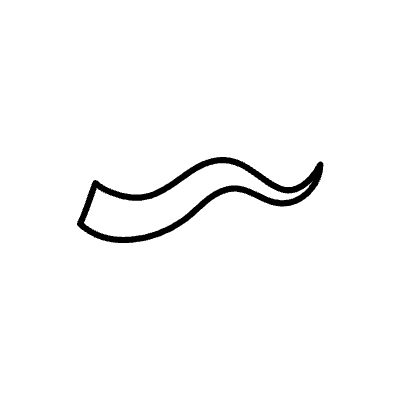 Abstract Flag Line 2 Element from Variable Scribbles Set