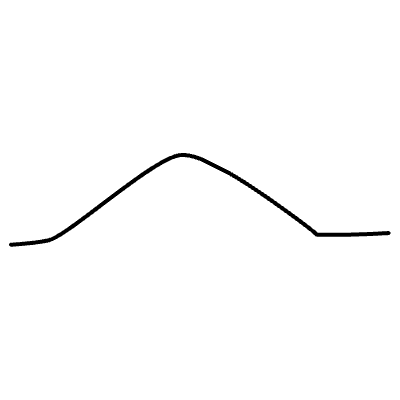 Abstract Moutain Line 1 Element from Variable Scribbles Set