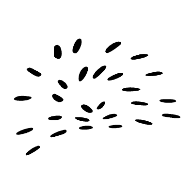 Abstract Dash Half Radius Element from Beveled Scribbles Set