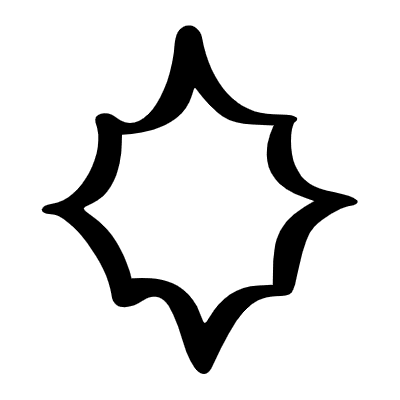 Abstract Explode Element from Beveled Scribbles Set