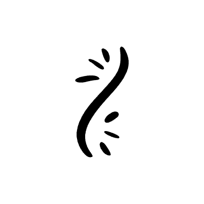 Abstract Line Splash Element from Beveled Scribbles Set