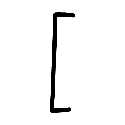 Annoation Brackets Square Left Element from Variable Scribbles Set