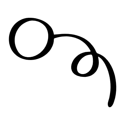 Bullet Pointer Swirl Element from Beveled Scribbles Set