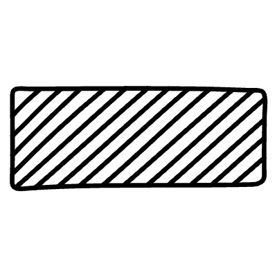 Censorship Horizontal 3 Non Filled Element from Variable Scribbles Set