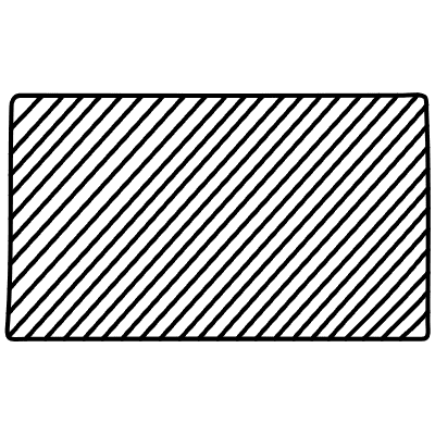 Censorship Horizontal 5 Non Filled Element from Variable Scribbles Set