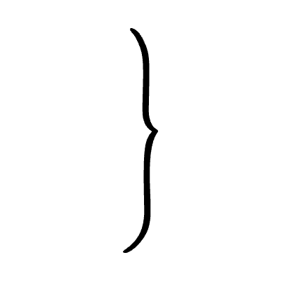 Highlight Summary Bracket Long Element from Beveled Scribbles Set