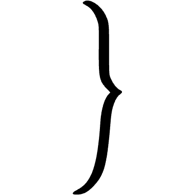 Highlight Summary Bracket Short Element from Beveled Scribbles Set