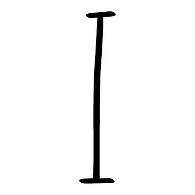 Highlight Summary Closed End Line Medium Element from Beveled Scribbles Set