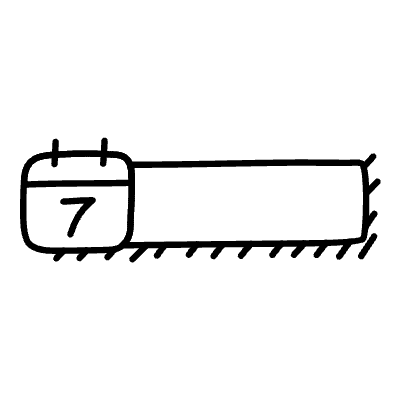 Line Date Non Filled Element from Variable Scribbles Set