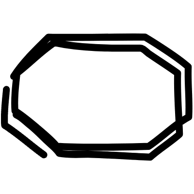 Line Octagon Element from Variable Scribbles Set