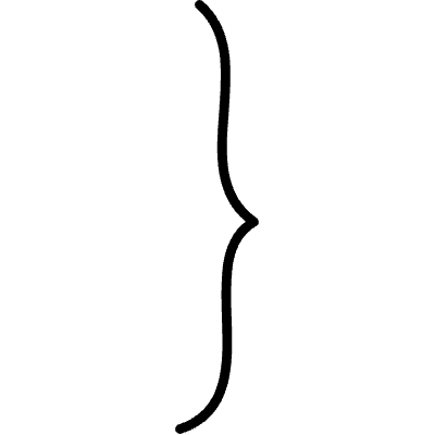 Line Summarize Bracket Element from Variable Scribbles Set