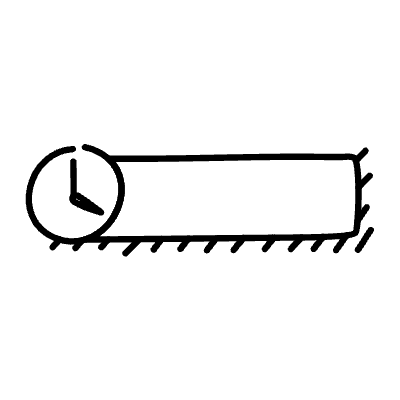 Line Time Non Filled Element from Variable Scribbles Set