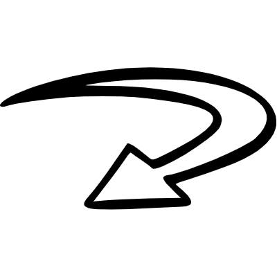 Arrow 3d Boomerang Element from Beveled Scribbles Set