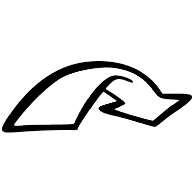 Arrow 3d Turn Down Element from Beveled Scribbles Set