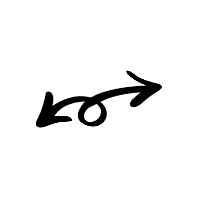 Arrow Double Swirl Element from Beveled Scribbles Set