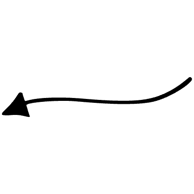 Arrow Filled Head Wiggle Long Element from Beveled Scribbles Set