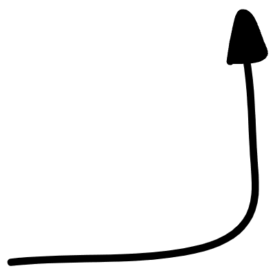 Line Arrow Angled Filled Head 1 Element from Variable Scribbles Set