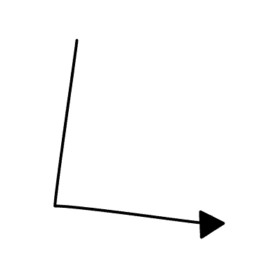 Line Arrow Angled Filled Head Long 5 Element from Variable Scribbles Set