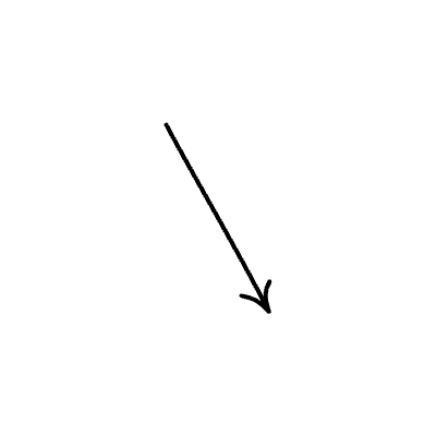 Line Arrow Straight Curvy Head Medium Element from Variable Scribbles Set
