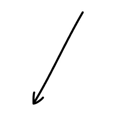 Line Arrow Straight Diagonal 5 Element from Variable Scribbles Set