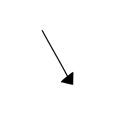 Line Arrow Straight Filled Head Medium Element from Variable Scribbles Set