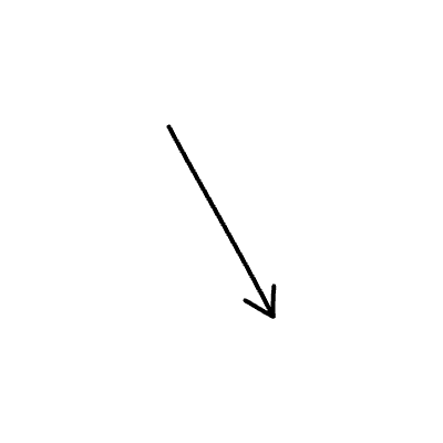 Line Arrow Straight Line Head Medium Element from Variable Scribbles Set