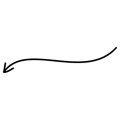 Line Arrow Wiggle Left Curve 1 Element from Variable Scribbles Set