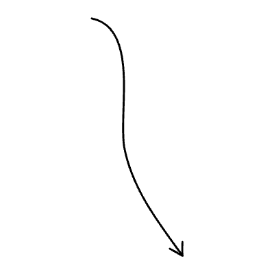 Line Arrow Wiggle Line Head Long 8 Element from Variable Scribbles Set