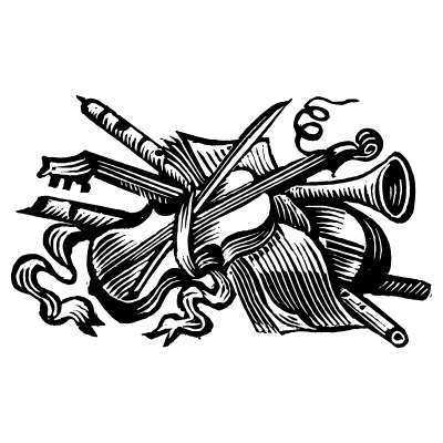 Music Instrument Element from Art Deco Illustrations Set