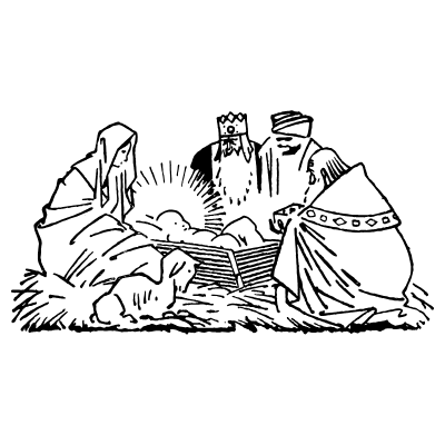 New Born Element from Art Deco Illustrations Set