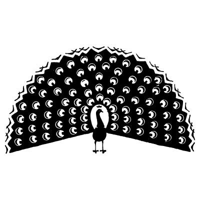 Peacock Element from Art Nouveau Illustrations Set