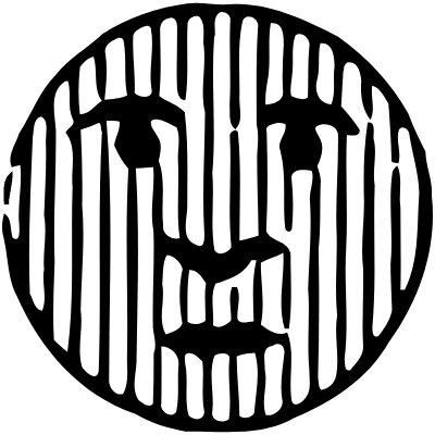 Moon Luna Faces 17 Element from Vintage Illustrations Set