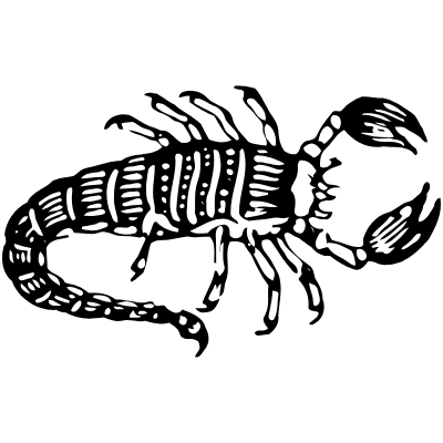 Scorpio Zodiac 2 Element from Vintage Illustrations Set