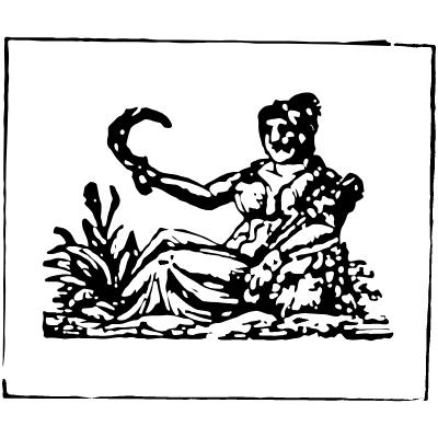 Virgo Rectangle Zodiac Element from Vintage Illustrations Set