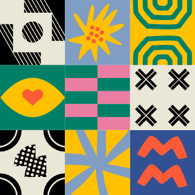 Block Mix And Match 4 Element from Background Tiles (Square) Set