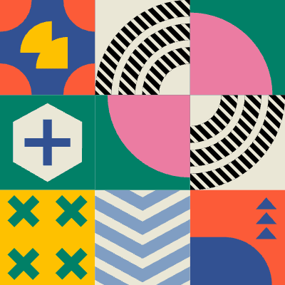 Block Mix And Match 5 Element from Background Tiles (Square) Set