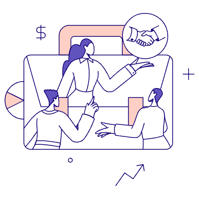 Business Business Deal Multiple Stakeholders 01 Illustration from Bangalore - Pro Set