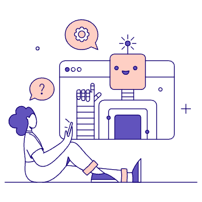 Communication Contact Bots 01 Illustration from Bangalore - Pro Set