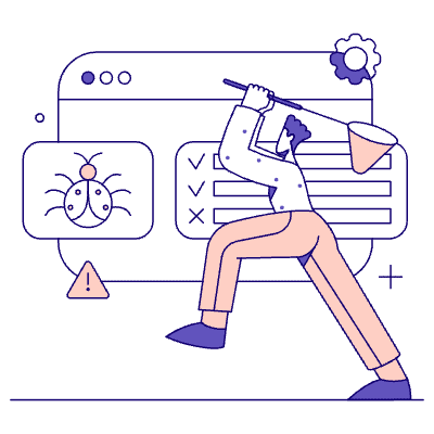 Development Fixing Bugs 01 Illustration from Bangalore - Pro Set