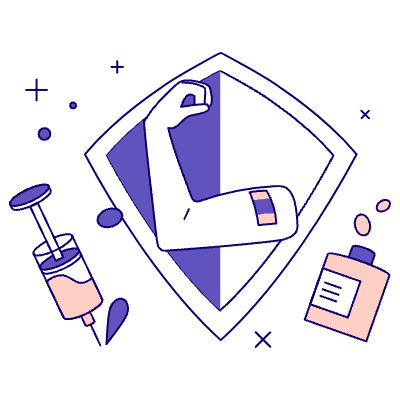 Vaccinated Illustration from Bangalore - Pro Set