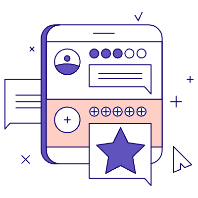 Leave A Review Illustration from Bangalore - Pro Set