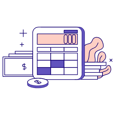 Finance Calculator Illustration from Bangalore - Pro Set