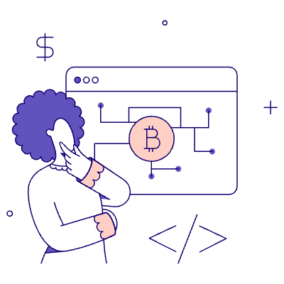 Finances Blockchain Network 01 Illustration from Bangalore - Pro Set